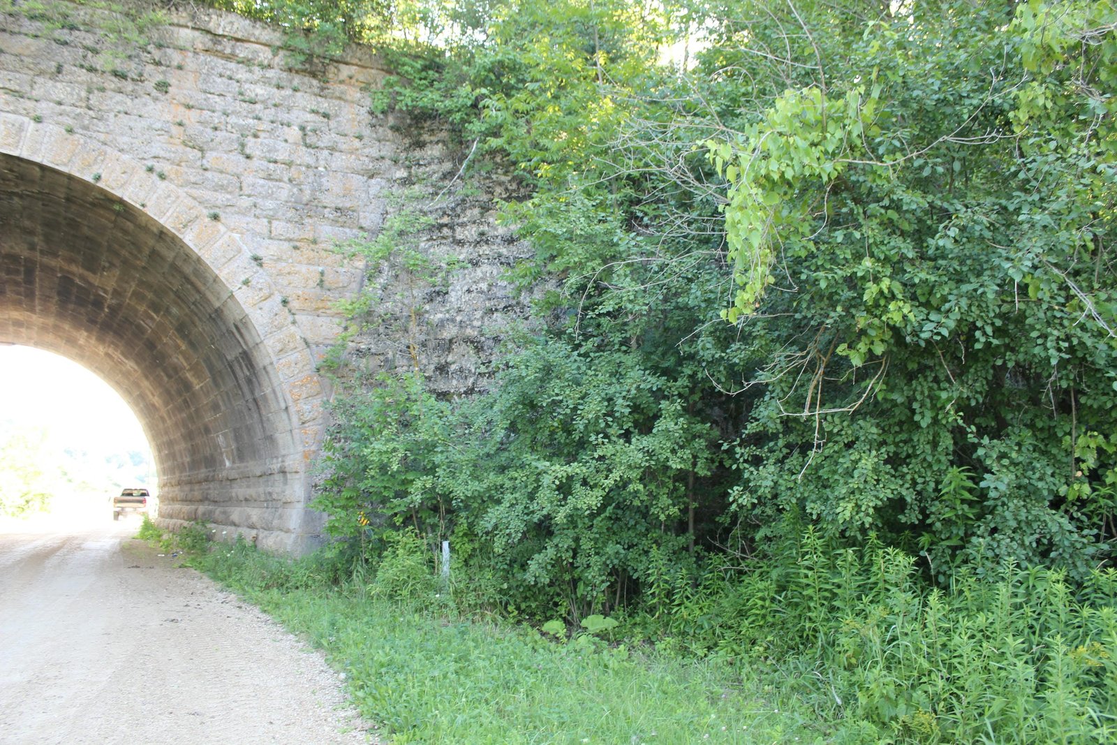 Northwest wing wall